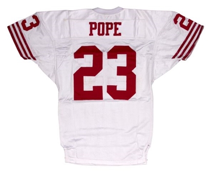 1995 Marquez Pope Game Worn San Francisco 49ers Road Jersey (49ers LOA)